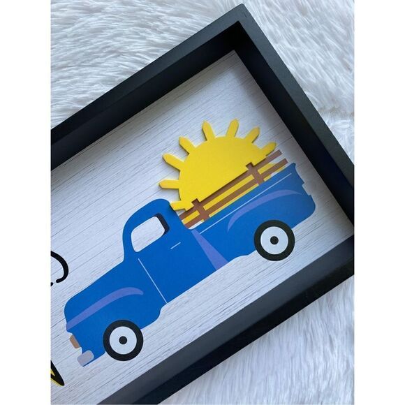 NWT Huntington Home 1 Reversible Design Horizontal Box Sign Plaque - Picture 6 of 13